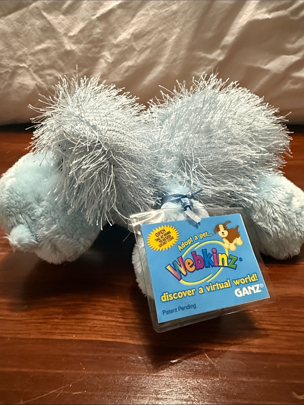 GANZ Webkinz Light Blue Plush Hippo with Tag